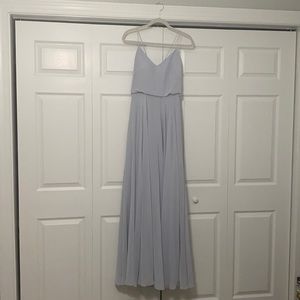 Jenny Yoo Inesse V-Neck Dress - Whisper Blue - NWT - Size 6